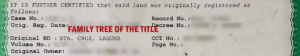 Land Title Family Tree