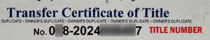 Title Number