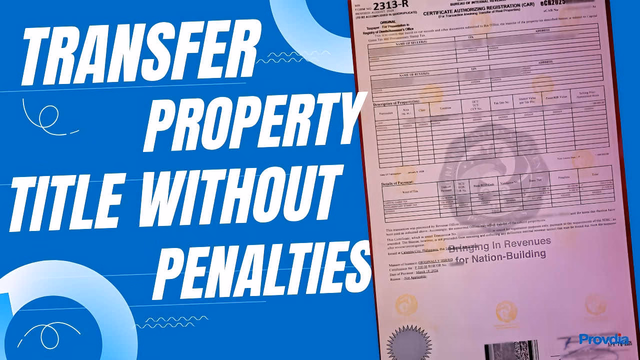 How to Transfer Land Title in the Philippines Without Penalties